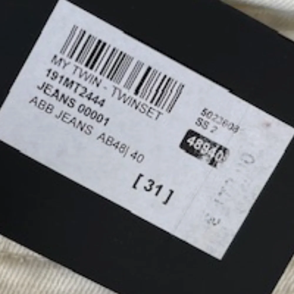 My Twin White Wide Leg Jeans Size 31 NWT - Picture 2 of 13